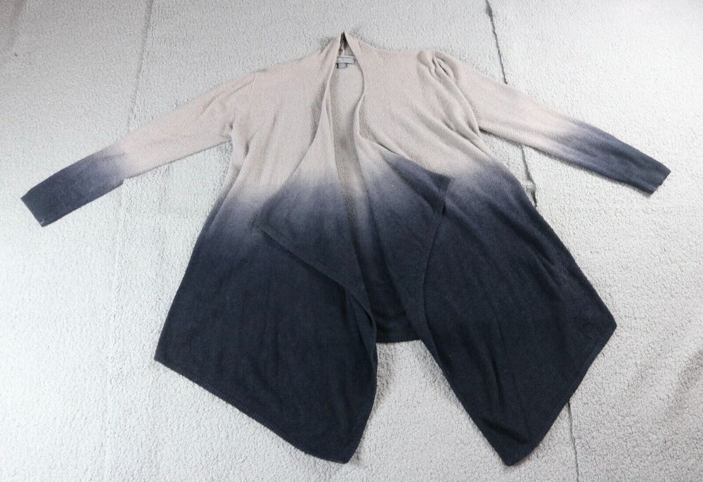 Barefoot Dreams Cardigan L Xl 436 Calypso Ombre Wrap Cardigan Brown Blue Black